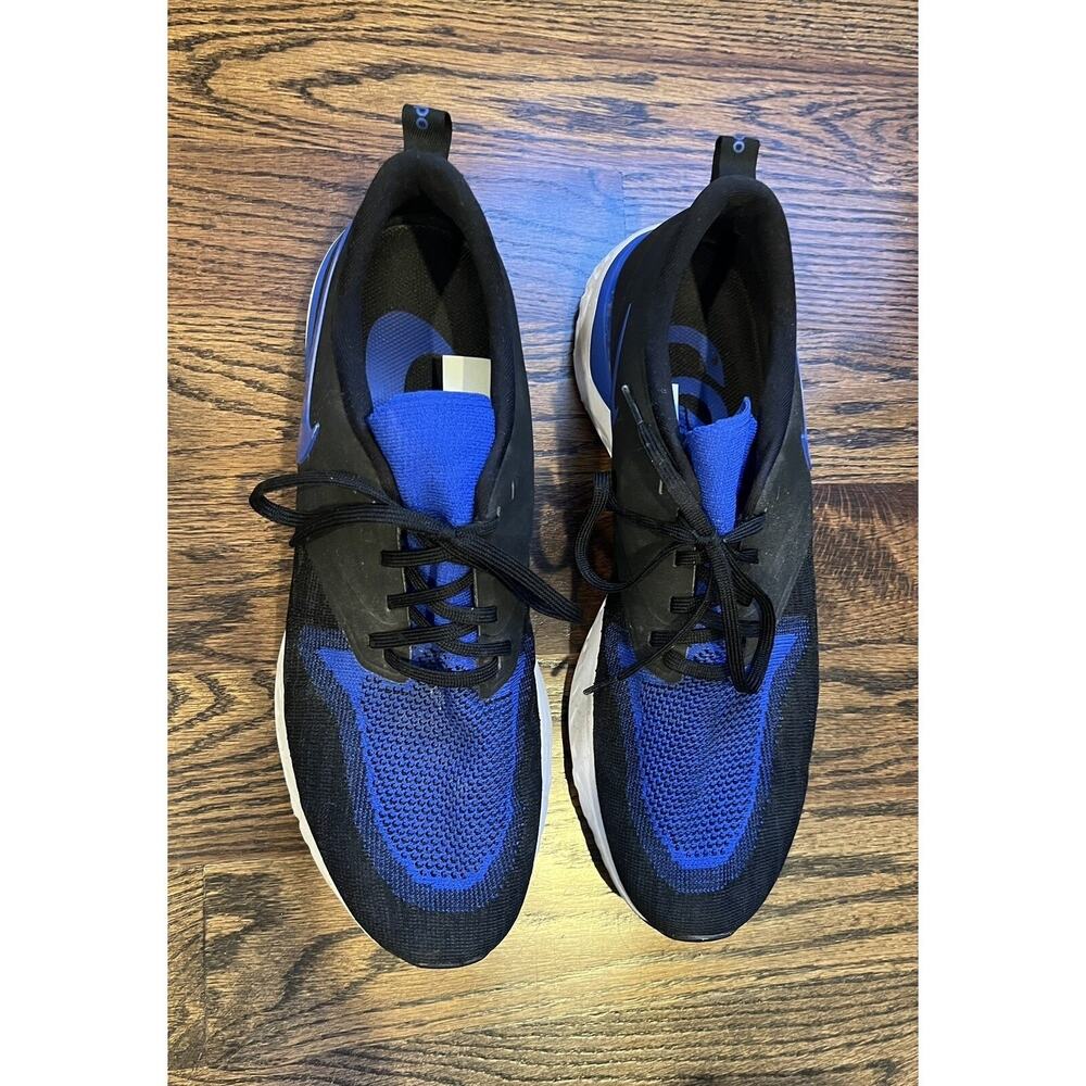 Nike men sneakers Sz. 14 Odyssey React 2 Flyknit Black Racer Blue - Picture 2 of 8